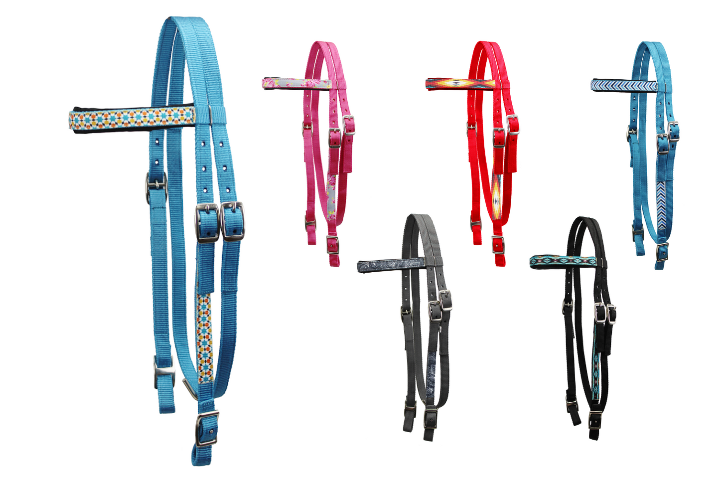 1Nylon_Western_Browband-Headstall_Overlay_Pattern_Geometric_Swatch_17-1700