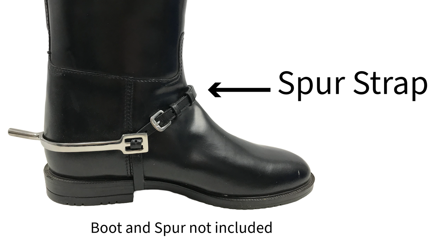 Premium English Leather Spur Straps