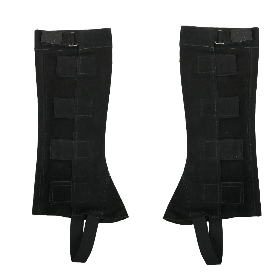 Weaver Bargain Bin Super Sale Suede Leather Black Half Chaps