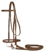 Derby Originals Everyday Raised Leather English Schooling Bridle with Laced Reins
