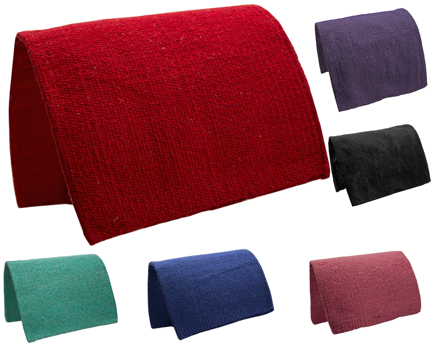 Tahoe Tack Traditional Acrylic Western Horse Saddle Blanket – Handwoven, Moisture-Wicking, Thick 3.5lb Design, Soft & Durable, Size 36" x 34"