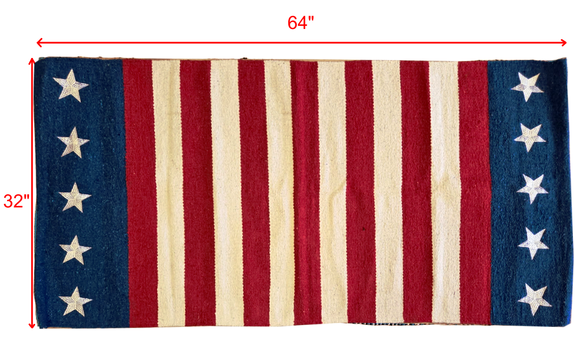 Tahoe Tack 32" x 64" American Pride Patriotic Horse Western Saddle Blanket