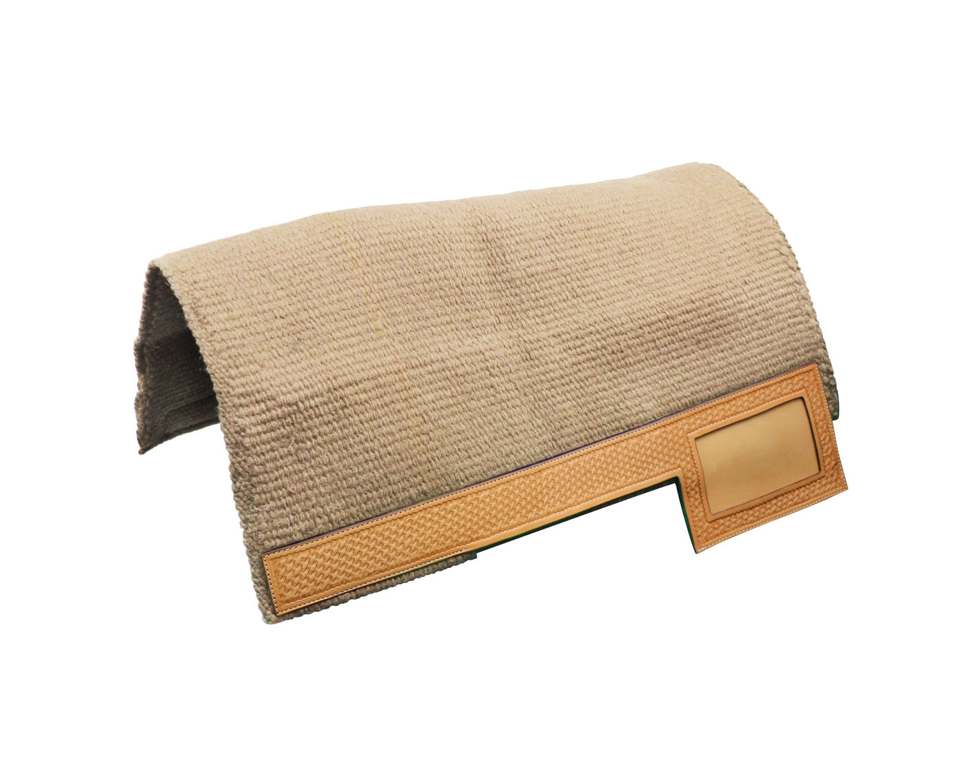 Tahoe Tack Heavy-Duty New Zealand Wool Showring Western Saddle Pad with Leather Wears and Number Slot 36" x 34"