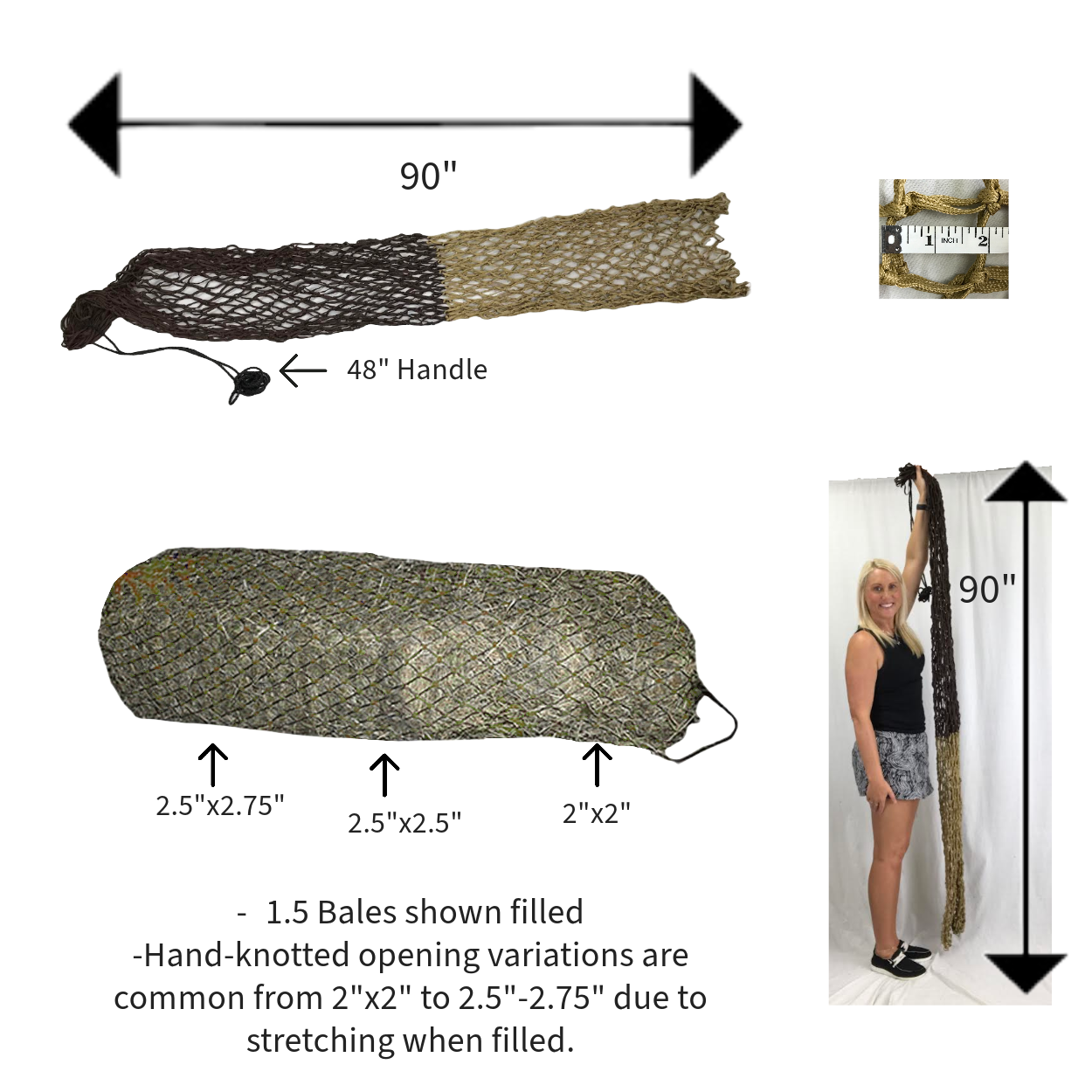 Efficient low feed hay net from Tack Wholesale