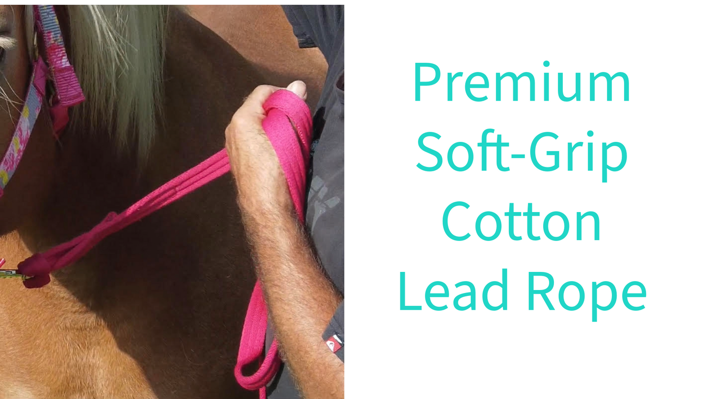 Tahoe Tack Patterned Nylon Mini Horse Halters with Padded Noseband and Matching 7’ Soft Grip Lead Rope - 6 Month Warranty