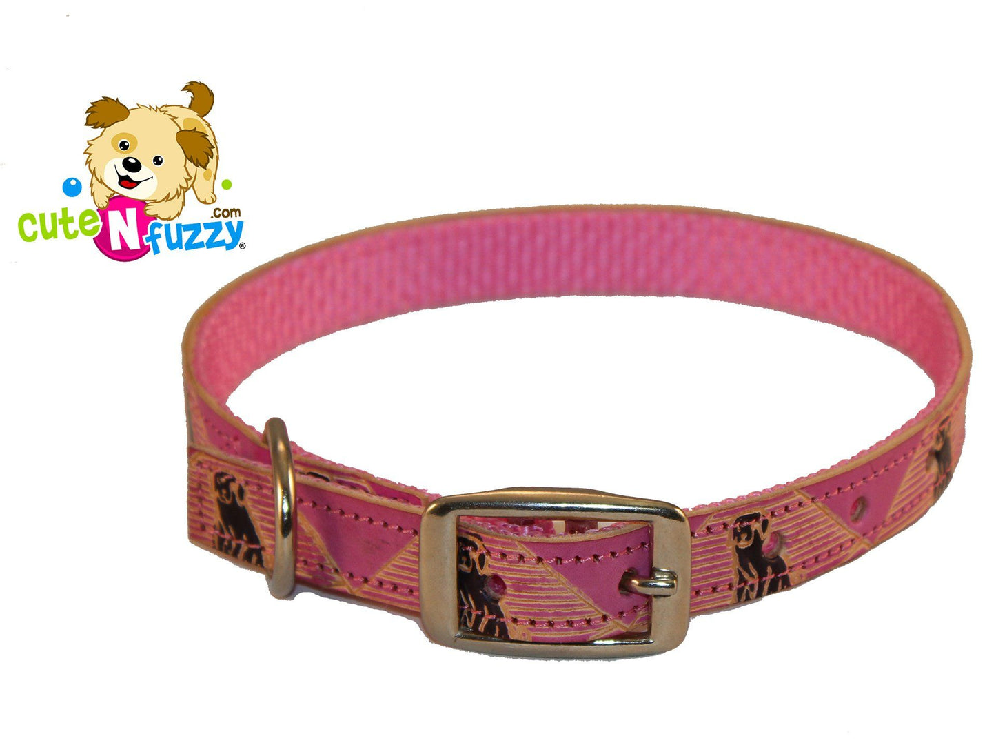 CuteNfuzzy Hand Painted Leather Dog Collars