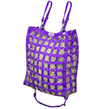 Purple four sided hay bag.
