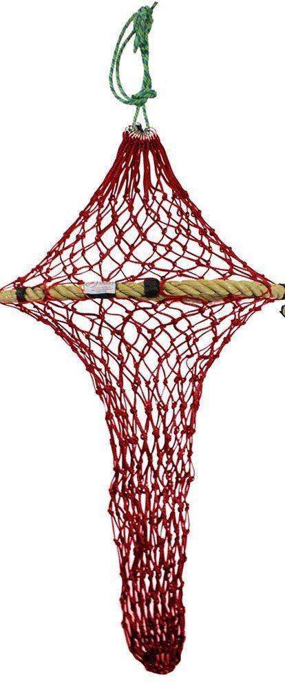 Slow feed hanging hay net from Quik-Fil for equine use