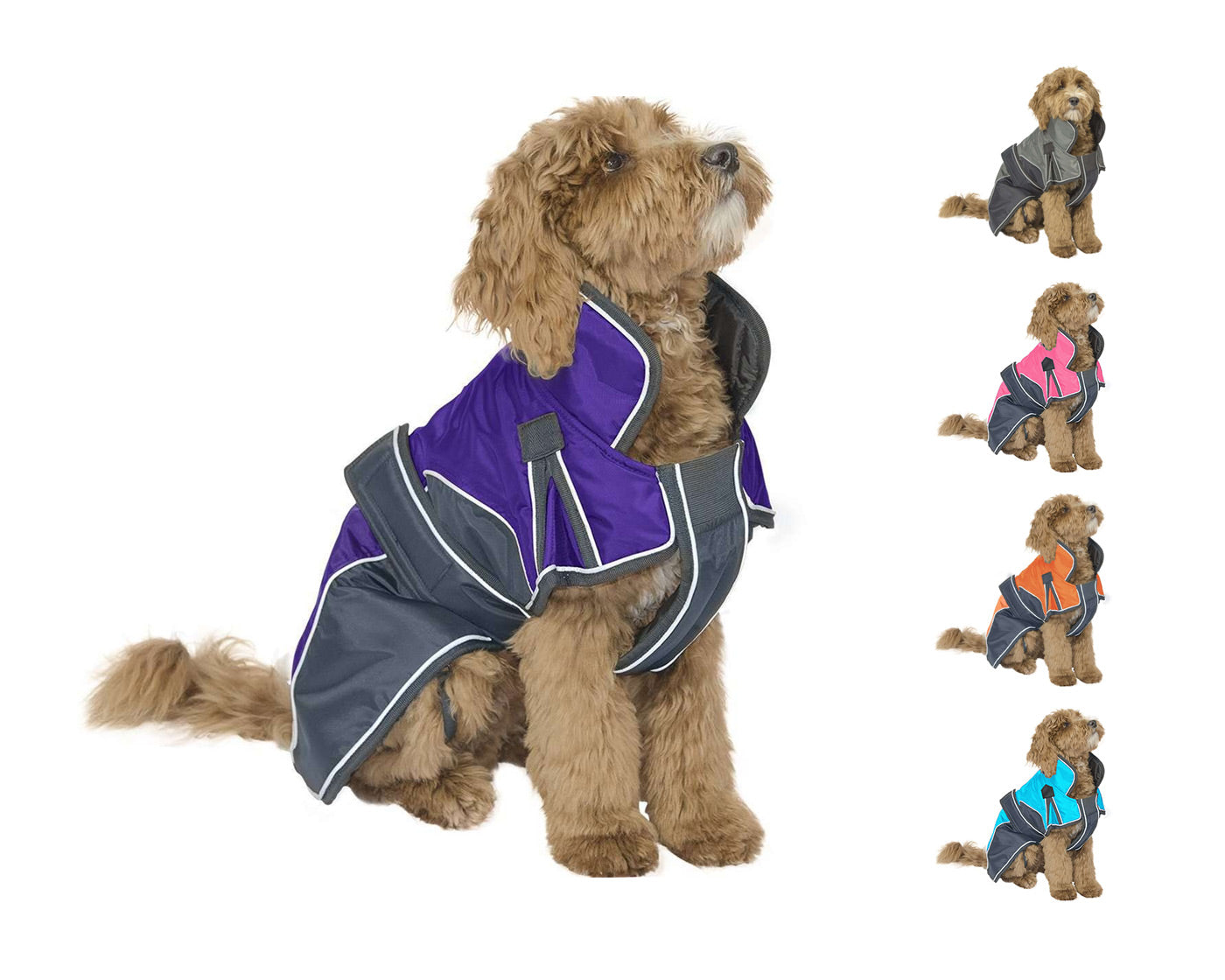 Winter Dog Parka by Derby Originals - Waterproof and Reflective for Cold Weather Protection