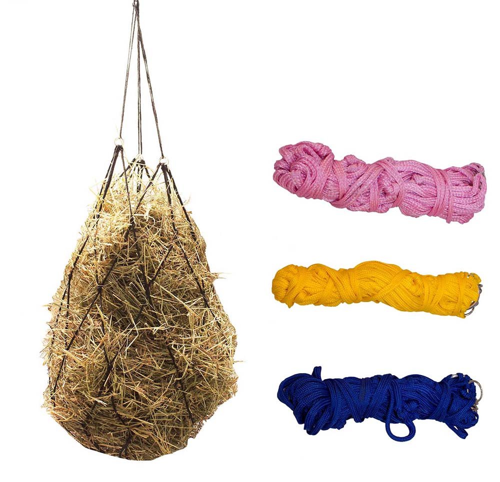 Easy Feed soft mesh poly rope hanging hay net