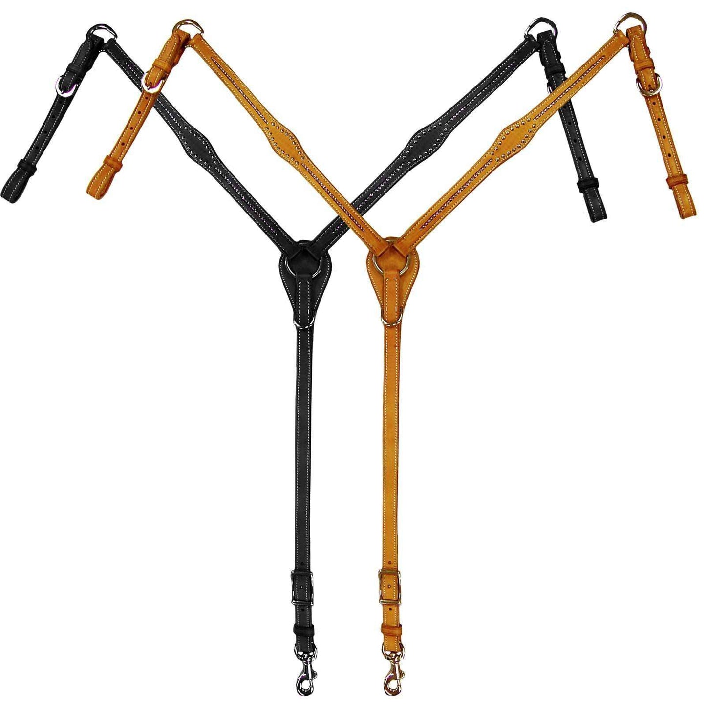 Tahoe Jewels Pink Swarovski Crystals Inlaid Breast Collar Horse - Tack Wholesale