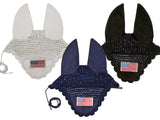 Paris Tack Patriotic Flag Crochet Fly Veils / Ear Nets - Tack Wholesale