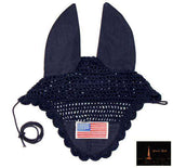 Paris Tack Patriotic Flag Crochet Fly Veils / Ear Nets - Tack Wholesale