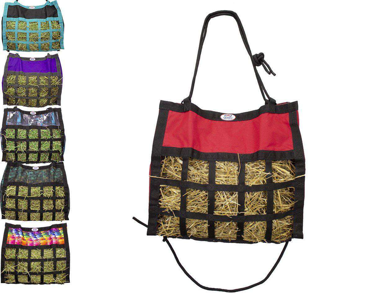 Sturdy feeder hay bag for horses