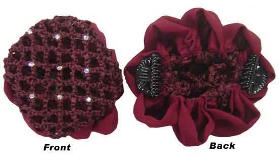 Stylish Hair Bun with Crystals