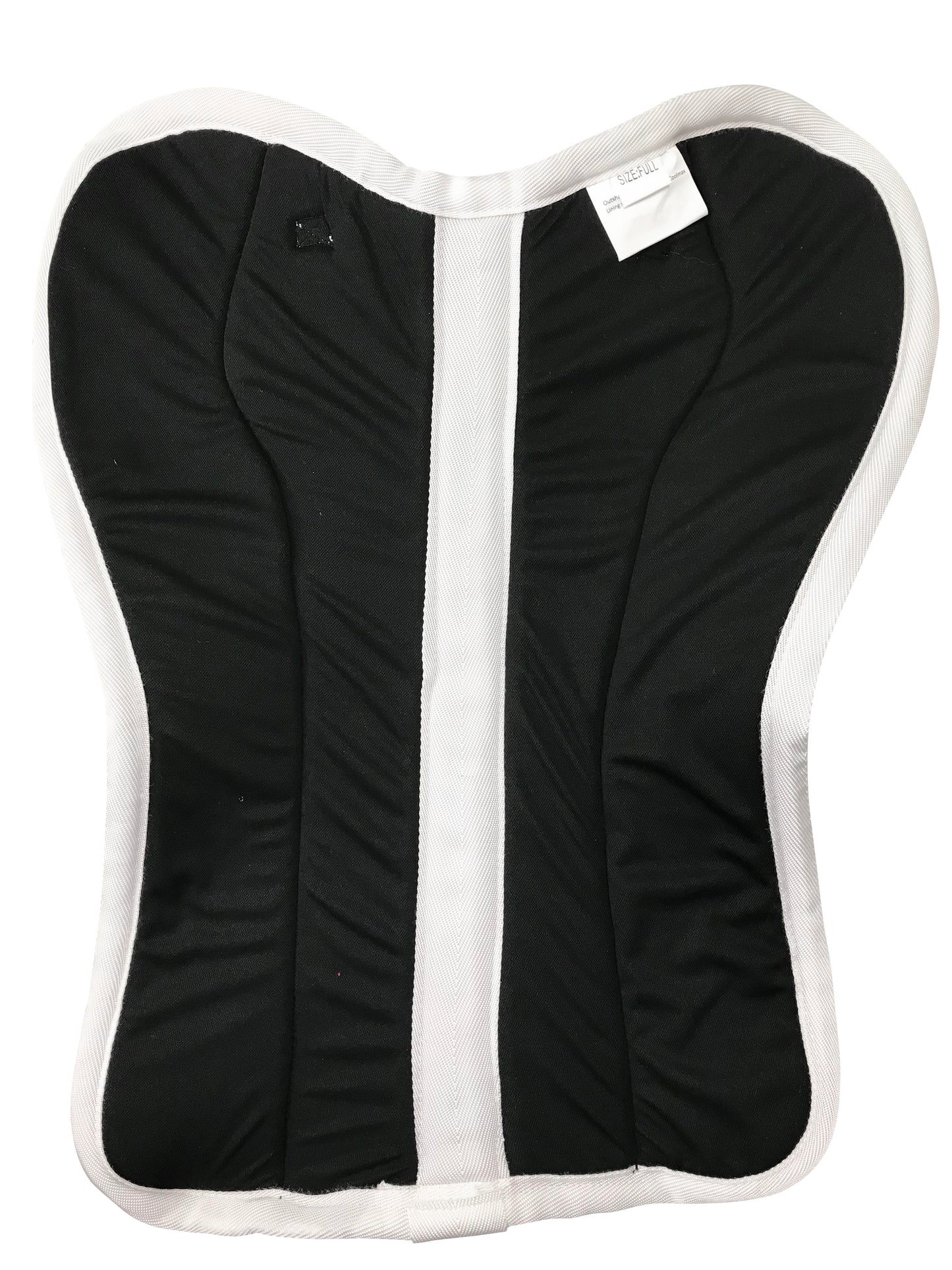 Shop Black Derby Originals Shock Absorbing White English Half Saddle Pad with Anti Slip 3D Breathable Mesh