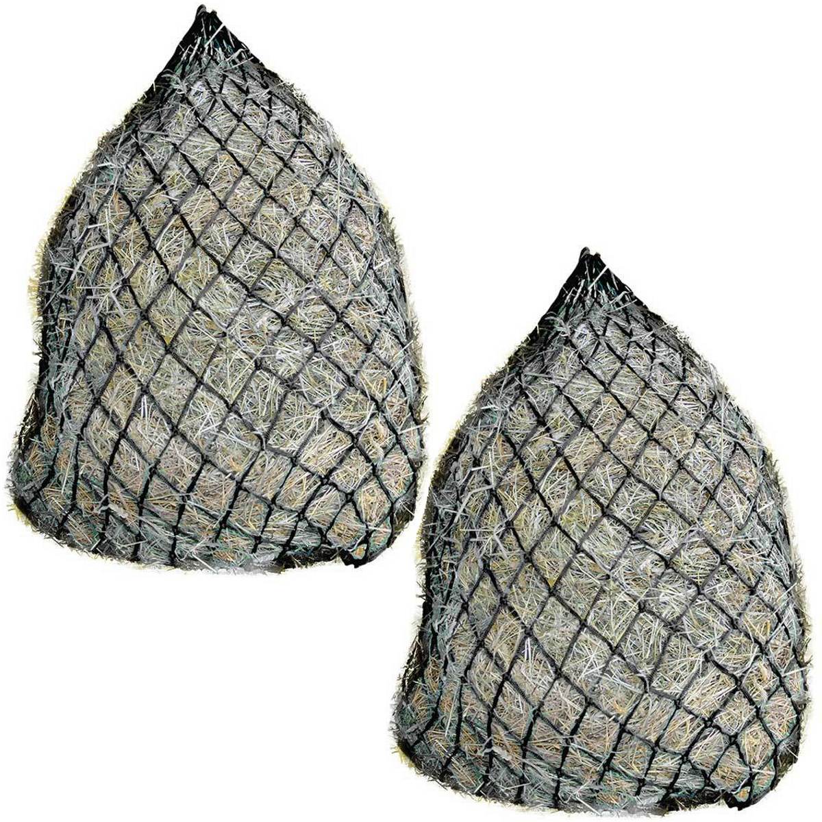 Durable large hay nets for equine feeding