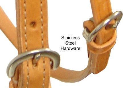 Western Single Ear Headstall USA Leather