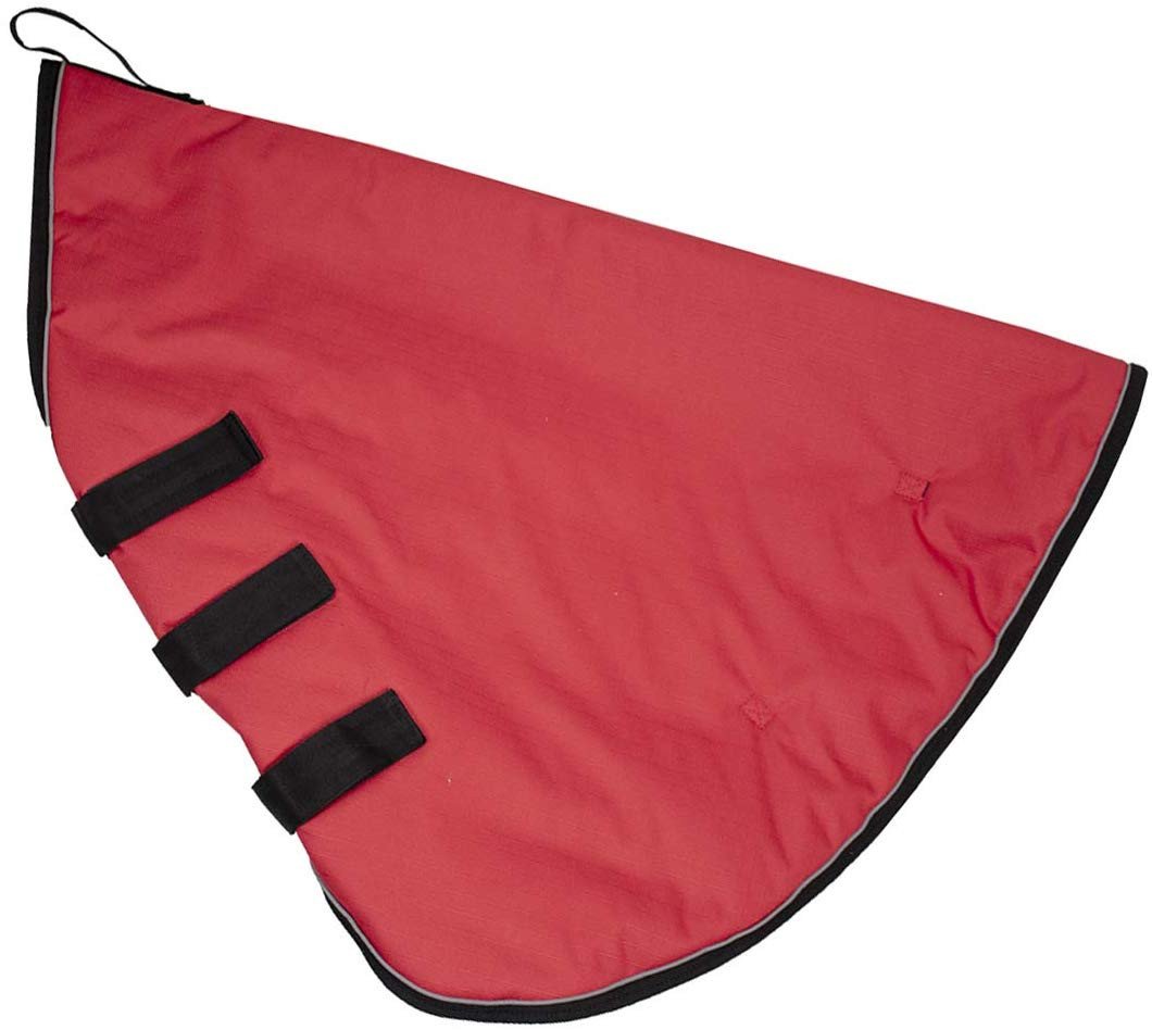 Medium Weight Winter Horse Neck Cover Hood Red Black