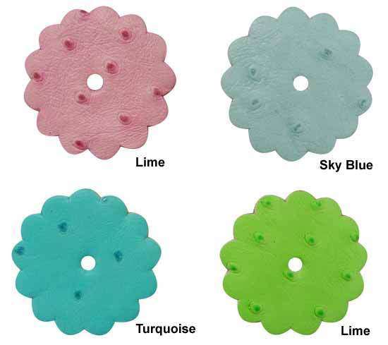 1-1/2 in. Ostrich Print Rosette - Tack Wholesale