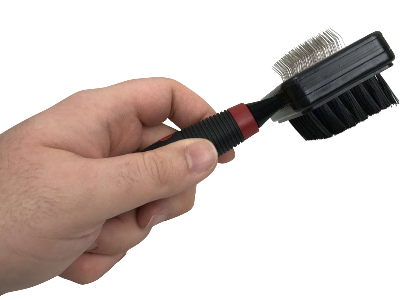 Double-Sided Grooming Brush for Pets - Combines Slicker and Pin Brush for Effective Fur Care
