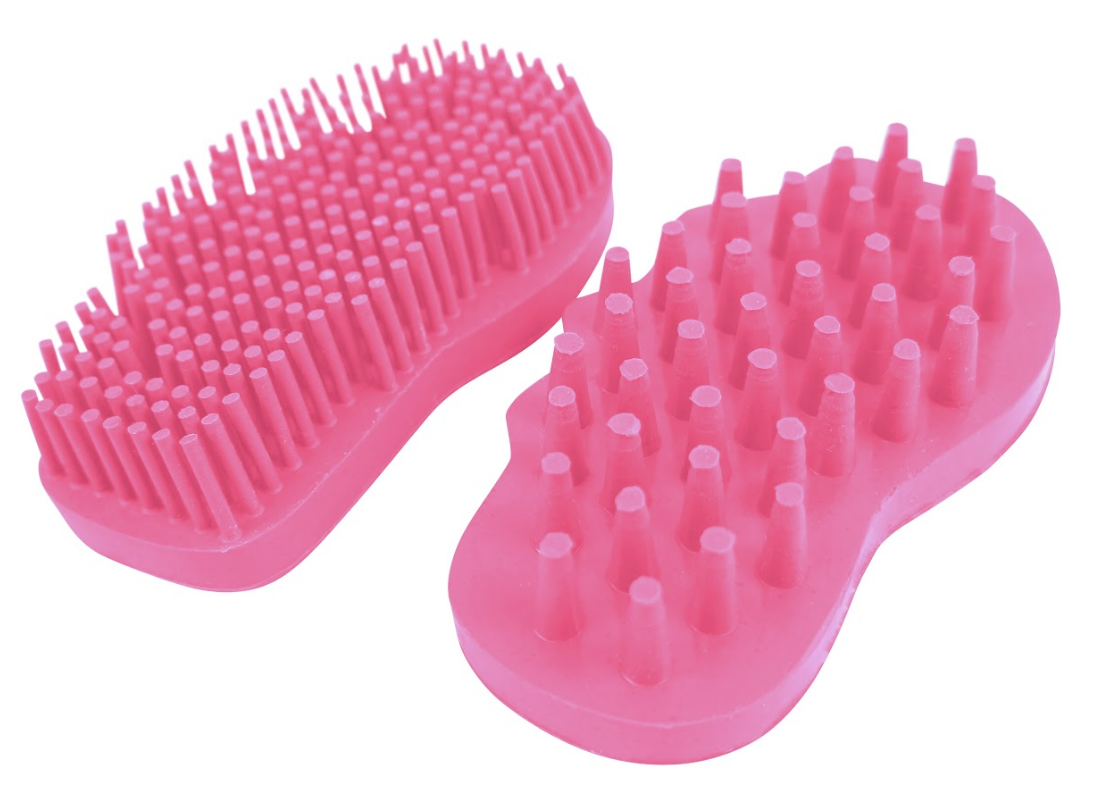 Super Grip Rubber Groomer cleaner Pink colors