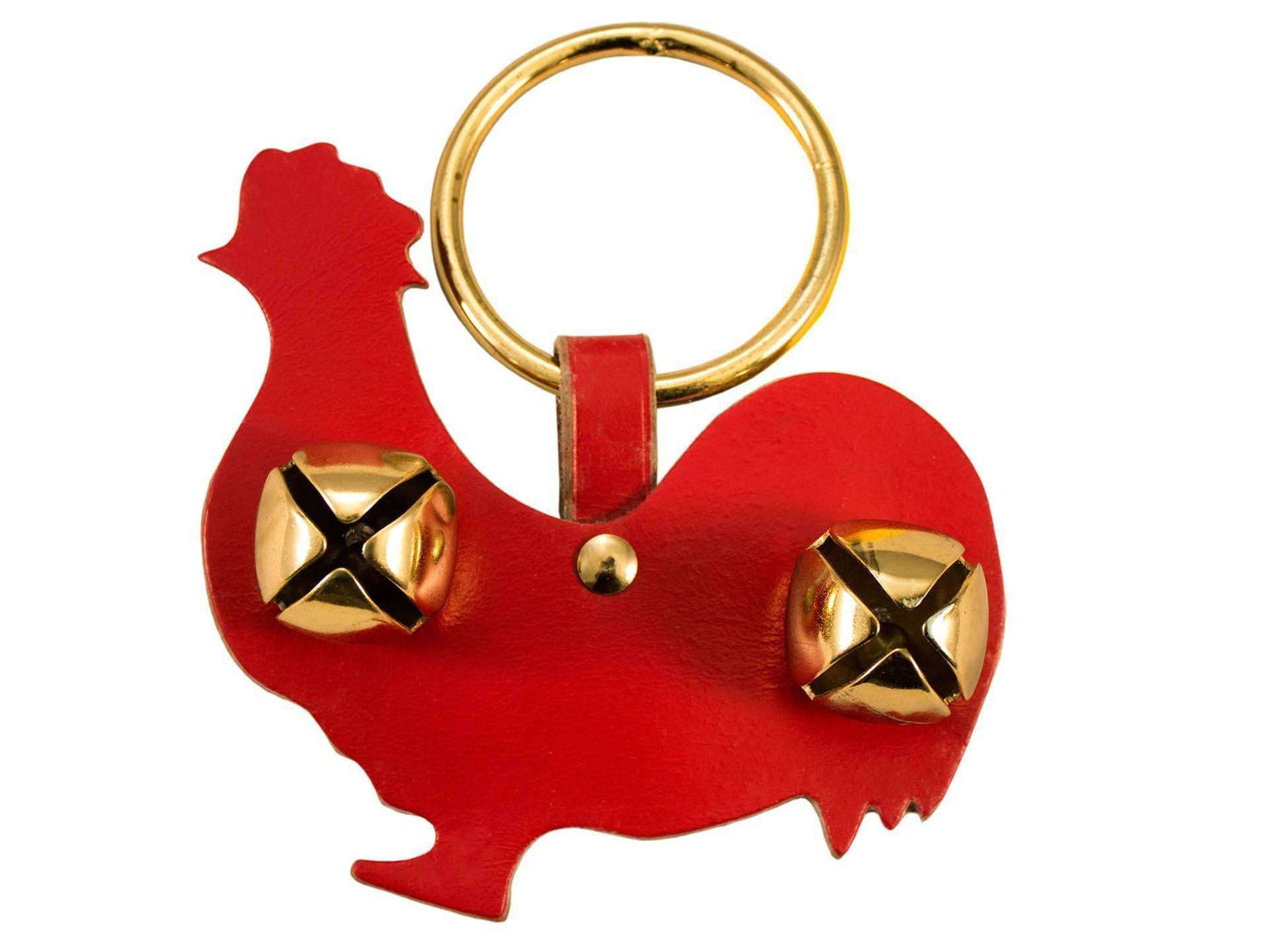 Tahoe Sleigh Bell Leather Door Hanger Chicken Rooster - Tack Wholesale