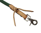 Tahoe Nylon Barrel Reins with USA Leather Tie Ends - 5/8" X 7'
