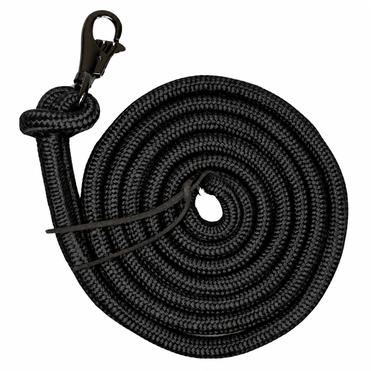 Tahoe Tack Heavy Duty Horse Training Lead Ropes – Set of 2, 10 Ft with Removable Trigger Snaps & Leather Poppers – 1-Year Warranty