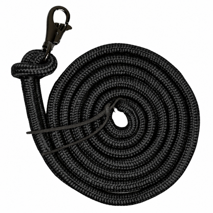 Tahoe Tack Heavy Duty Horse Training Lead Ropes – Set of 2, 10 Ft with Removable Trigger Snaps & Leather Poppers – 1-Year Warranty