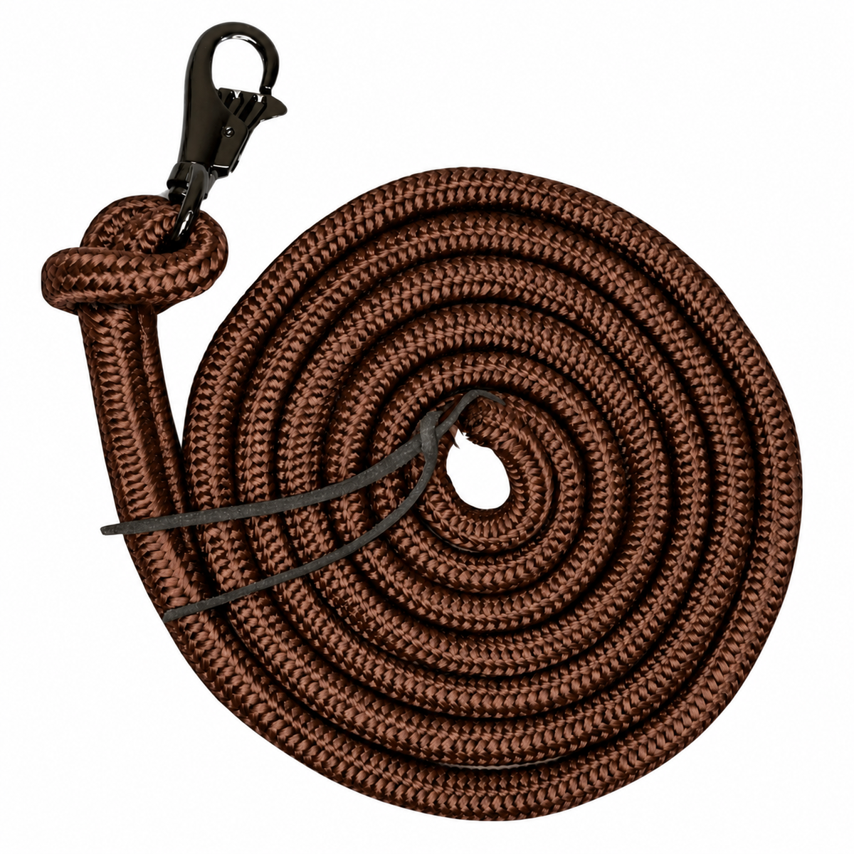 Tahoe Tack Heavy Duty Horse Training Lead Ropes – Set of 2, 10 Ft with Removable Trigger Snaps & Leather Poppers – 1-Year Warranty