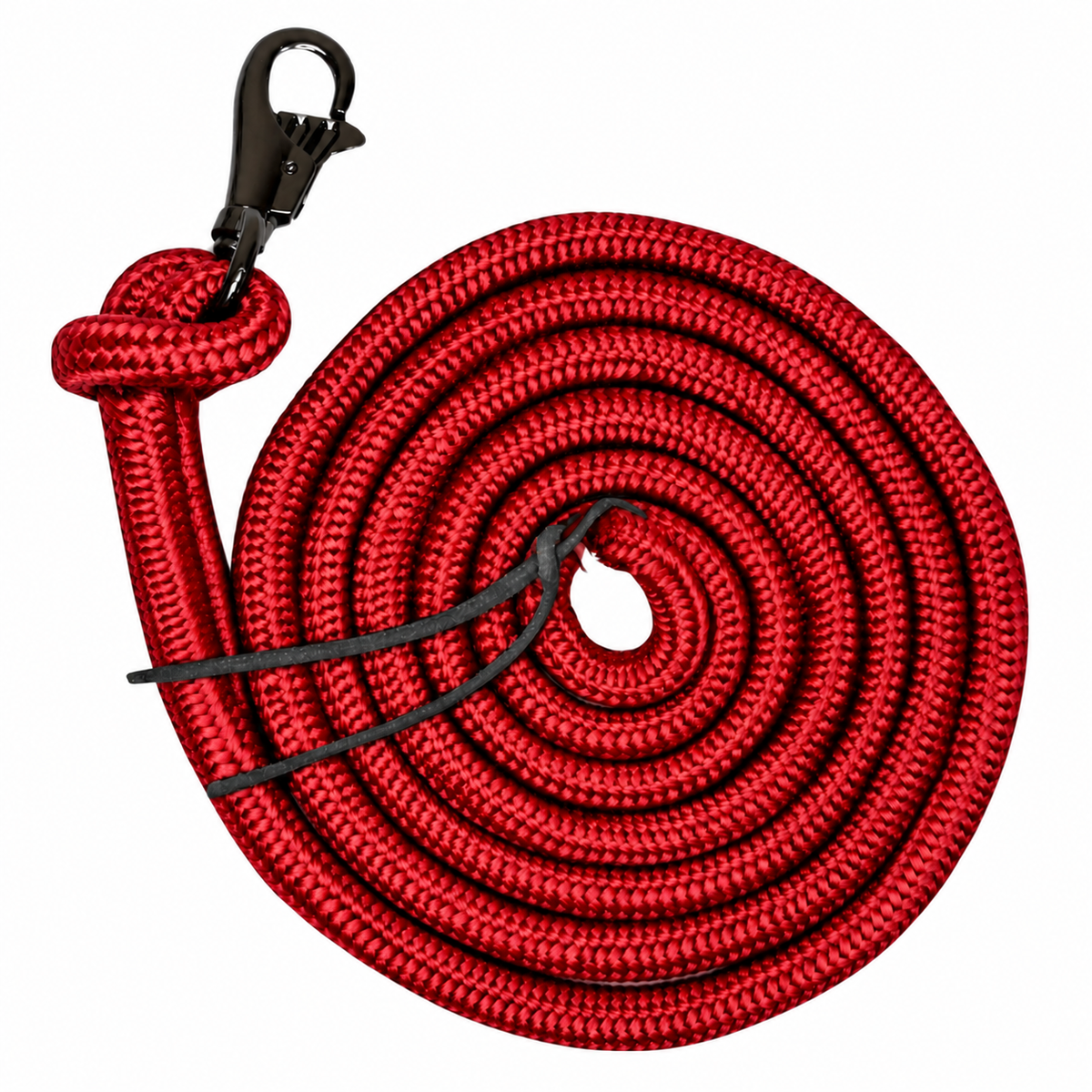 Tahoe Tack Heavy Duty Horse Training Lead Ropes – Set of 2, 10 Ft with Removable Trigger Snaps & Leather Poppers – 1-Year Warranty