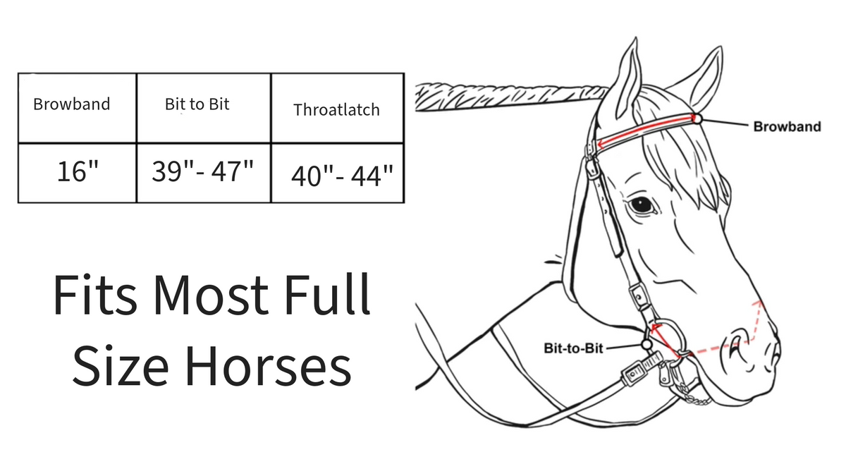 Tack Size Shop Tahoe Tack Nylon Western Browband Headstall | Tack Wholesale