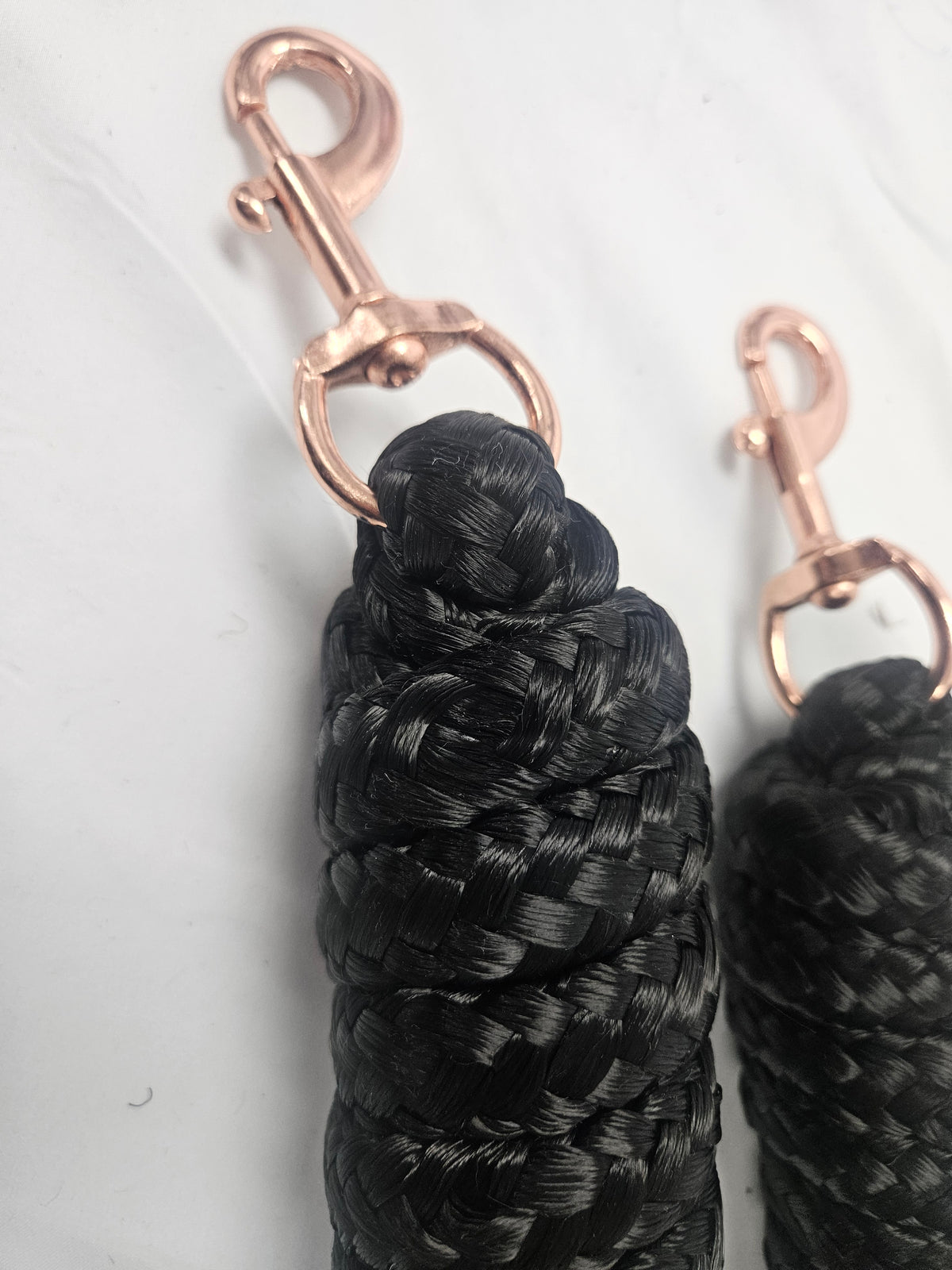 Derby Originals Super Soft 1" x 10 Ft Horse Lead Ropes – Set of 2 with Desert Rose Metal Snaps