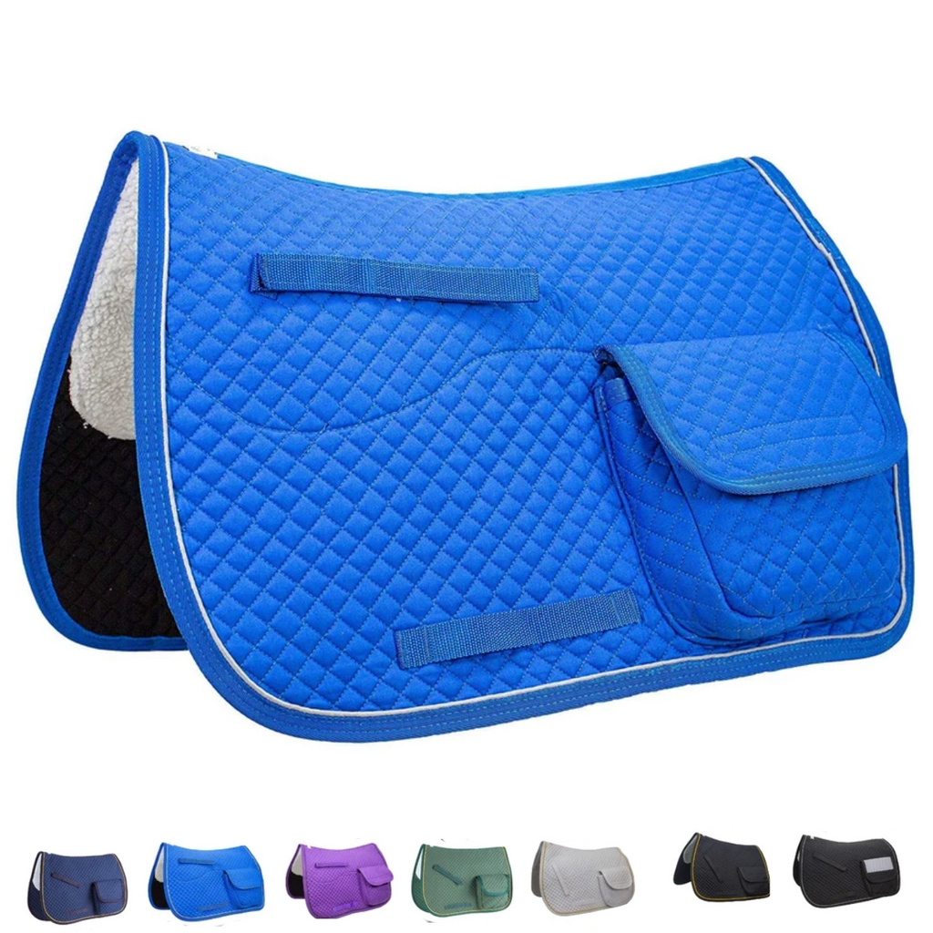 Derby Originals All Purpose Half Fleecelined English Saddle Pad with