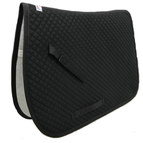 Derby Originals All Purpose Diamond Quilted English Saddle Pad with Full Fleece Lining