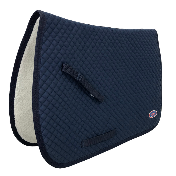 Derby Originals All Purpose Diamond Quilted English Saddle Pad with Fu