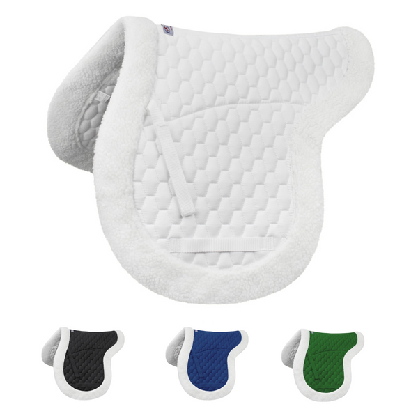 Derby Originals All Purpose Half Fleecelined English Saddle Pad with Tack Wholesale
