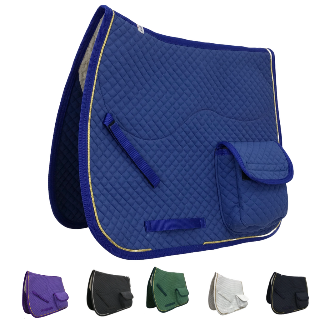 Derby Originals Dressage / Australian Saddle Pad with Pockets and Half Tack Wholesale