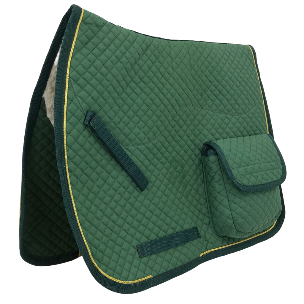 Derby Originals Dressage / Australian Saddle Pad with Pockets and Half