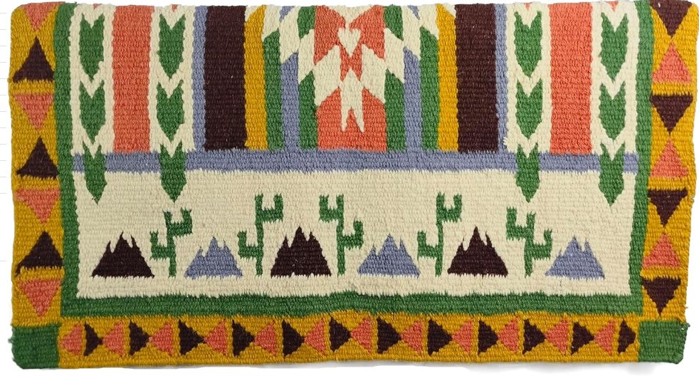 Tahoe Tack Cactus & Arrow Collection NZ Wool  34" X 36" New Zealand Wool Western Saddle Blanket 34" X 36"