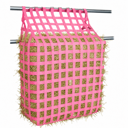 Tahoe Web Gate Slow Feed Hay Feeder – 2" Openings, Easy-Fill, Quick Strap Mounting, Holds 5–6 Flakes, Durable & Dust-Draining with Super Tough Bottom