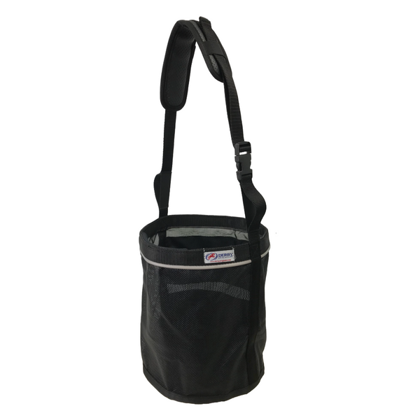 Derby Originals Heavy Duty PVC Mesh Reflective Feed Bag With Extra Comfort Noseband Padding No Waste Flap Design