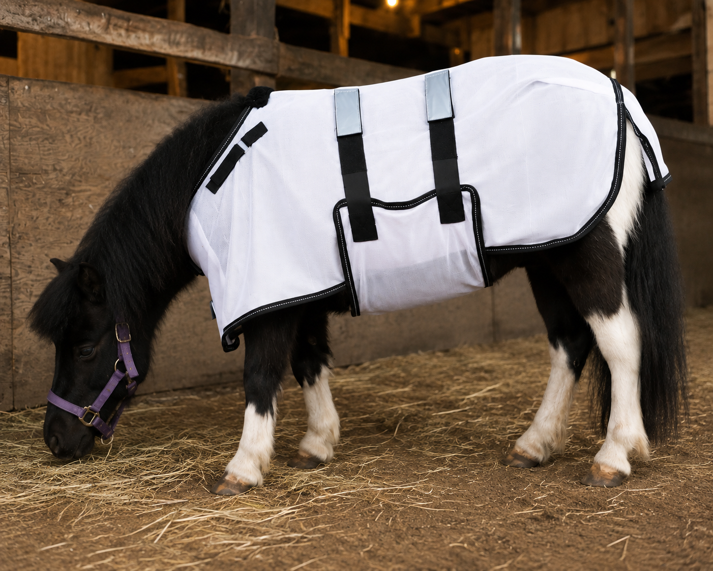 Derby Premium Nylon Foal Fly Sheet with Gussets, Lightweight Mesh Horse Fly Blanket