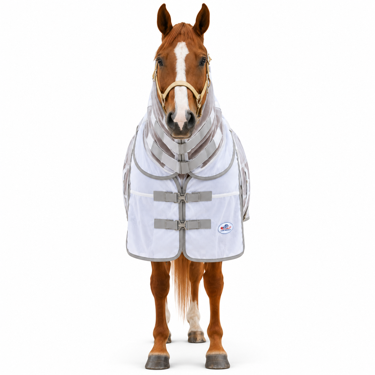 Derby Originals Ultimate Horse Fly Sheet with Removable Neck Cover, Fine Mesh, Belly Band, Reflective Trim