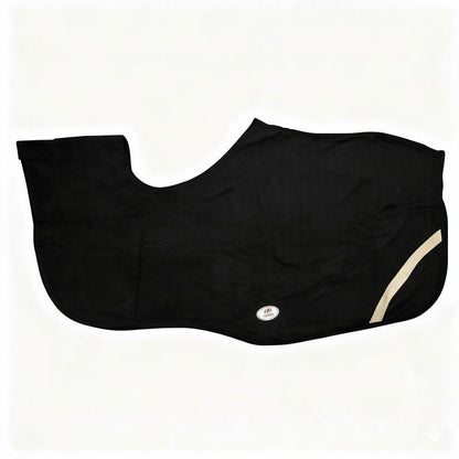 Derby Originals Classic Horse Polar Fleece Keyhole Quarter Sheet – Breathable, Moisture-Wicking, Reflective Exercise Rug with Contoured Fit, Tail Cord & Reflective Safety Strips