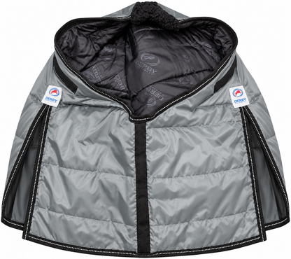 Derby Originals Nordic-Tough 420D Reflective Winter Horse Stable Blanket – Closed Front, 200g Insulated, Medium Weight for Cold Weather Protection