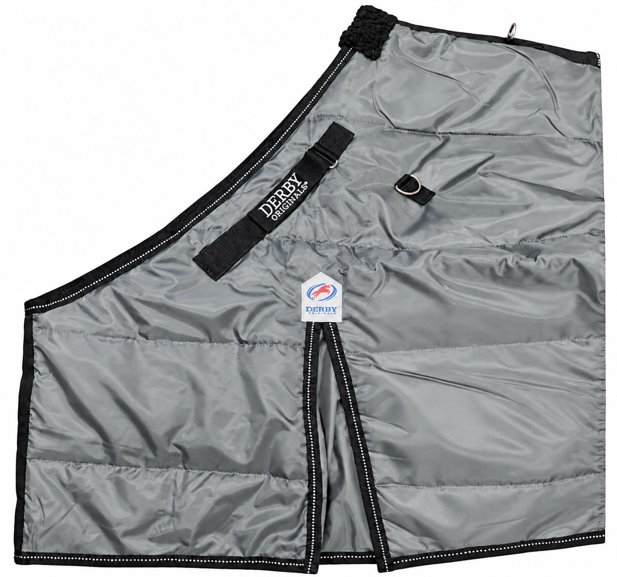 Derby Originals Nordic-Tough 420D Reflective Winter Horse Stable Blanket – Closed Front, 200g Insulated, Medium Weight for Cold Weather Protection