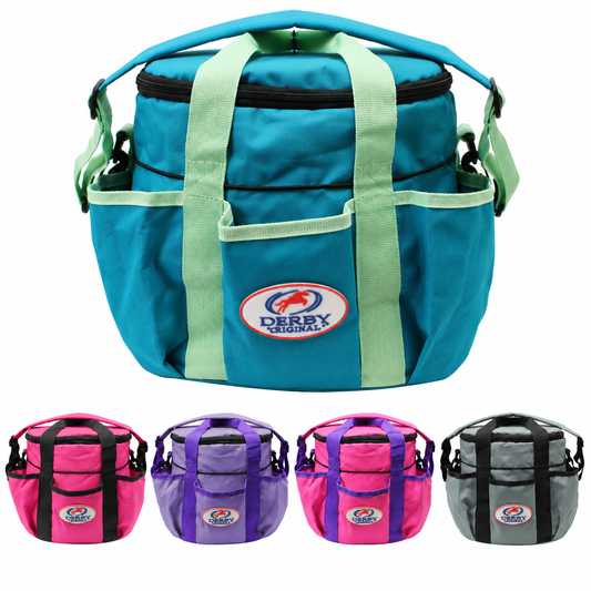 Derby Originals Premium Comfort Large Horse & Dog Grooming Tote Bag, Pet Grooming Supply Organizer with 6 Exterior Pockets, Removable Padded Shoulder Strap