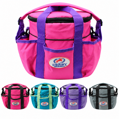 Derby Originals Premium Comfort Large Horse & Dog Grooming Tote Bag, Pet Grooming Supply Organizer with 6 Exterior Pockets, Removable Padded Shoulder Strap